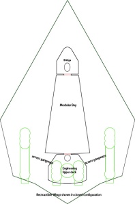 HMS Hunter Draft diagram, Command Deck